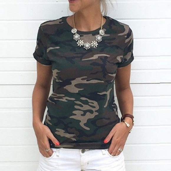 Tops - Camo Short Sleeve Tee